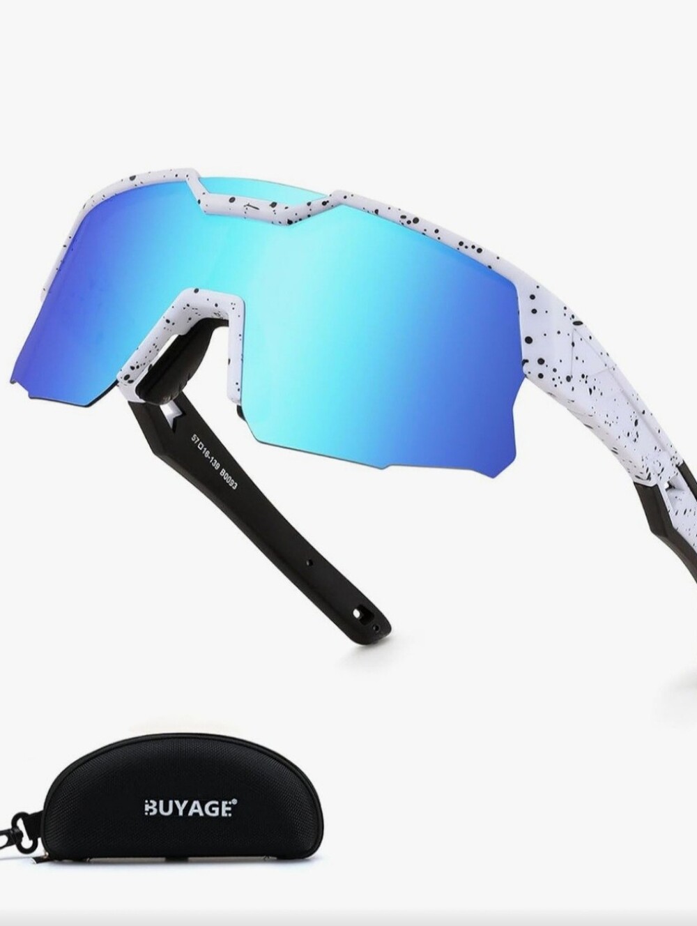 BUYAGE Polarized Sports Sunglasses W/case.